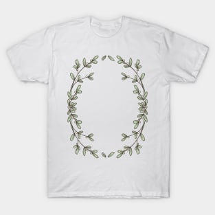 Retro Leafy Wreath T-Shirt